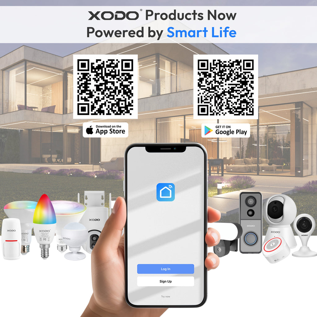 Smart Home Wireless Motion Sensor, Home Security System with Voice Control, 2 Pack
