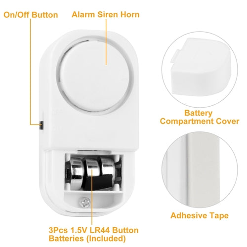 1 Set Wireless Window/Door Magnet Alarms