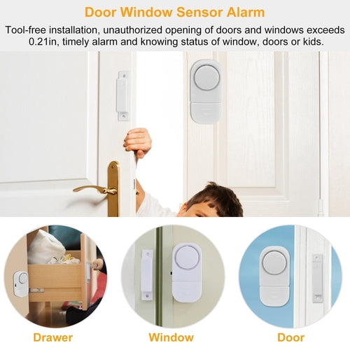 1 Set Wireless Window/Door Magnet Alarms