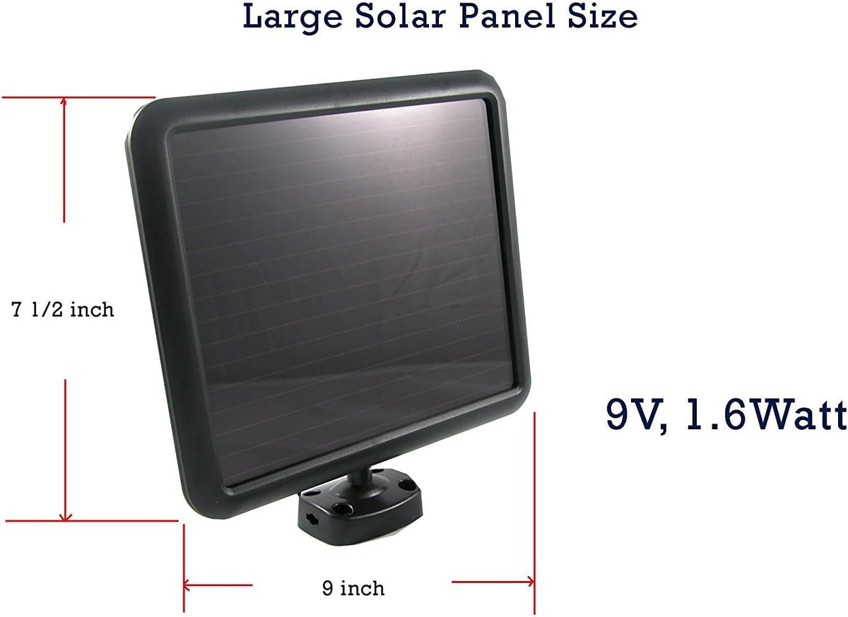 Solar Power Motion Sensor 180 Degree Triple Lamp Security Light with Advance COB LED Technology, 1200 Lumens