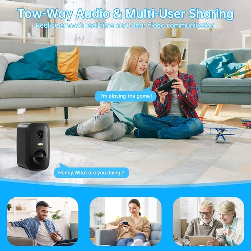 Solar power Security Camera with Motion sensor