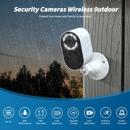 Solar Security Camera Wireless Wifi CCTV