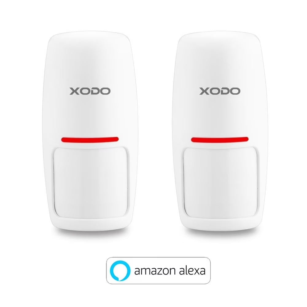 Smart Home Wireless Motion Sensor, Home Security System with Voice Control, 2 Pack