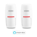 Smart Home Wireless Motion Sensor, Home Security System with Voice Control, 2 Pack