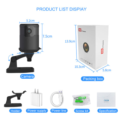 HD 1080P Wireless Wifi Camera Night Vision