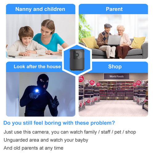 HD 1080P Wireless Wifi Camera Night Vision