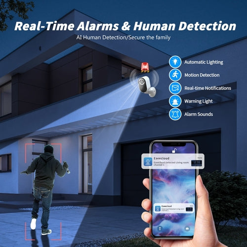 Solar Security Camera Wireless Wifi CCTV